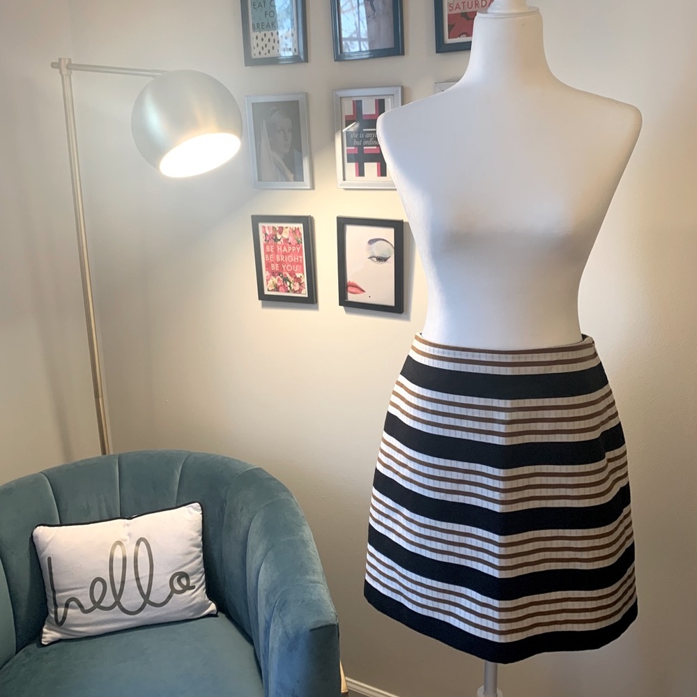 LOFT Striped Skirt